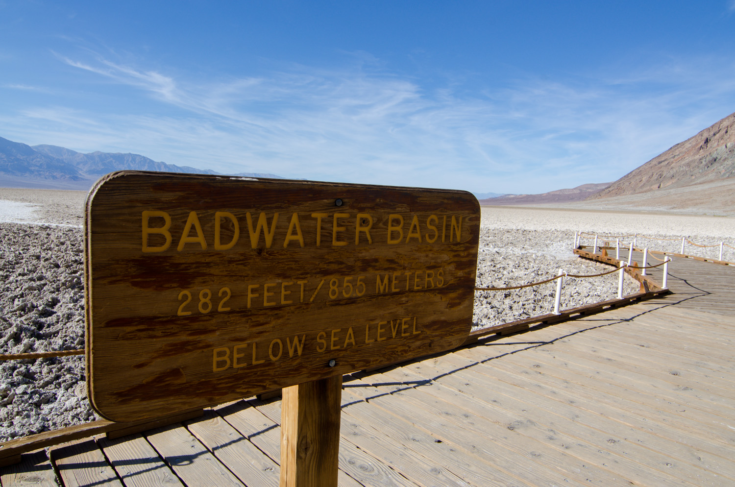 Salt flats Badwater Basin