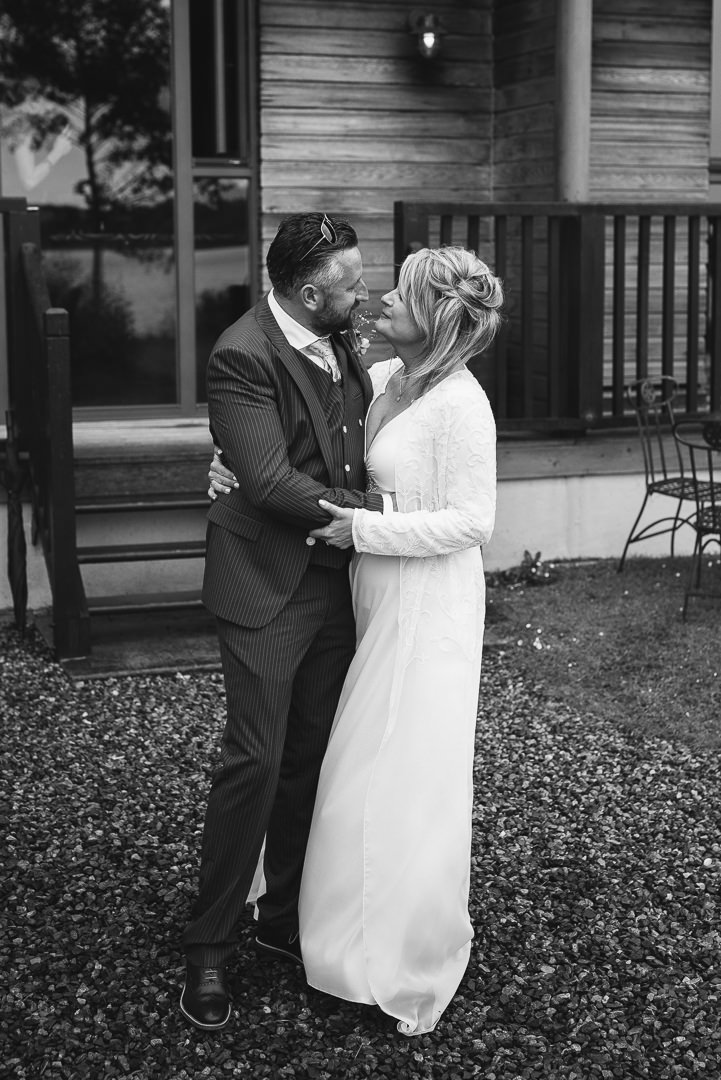 Irish wedding. Bride and groom at first look. Reviews of Wedding Photographer Ireland. Wineport Lodge Wedding.
