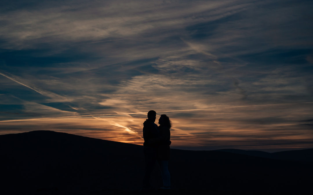 Kate & Philip’s engagement shoot at Lough Tay & Wicklow mountains